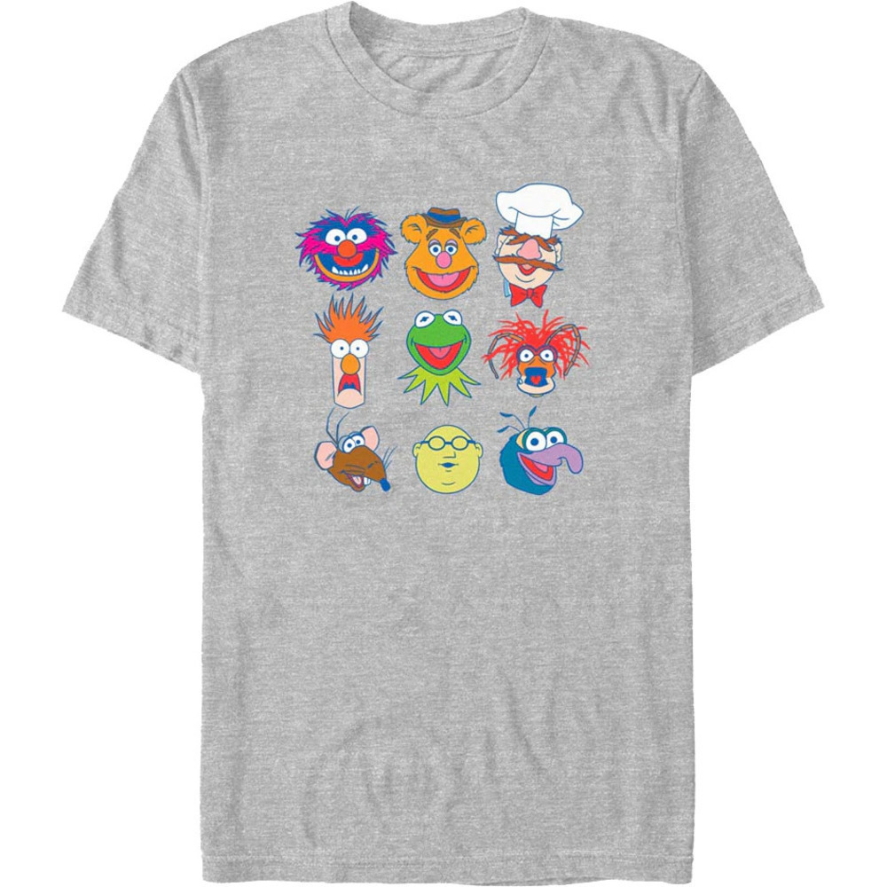 Iconic Faces Muppets Classic TV Characters Graphic T-Shirt